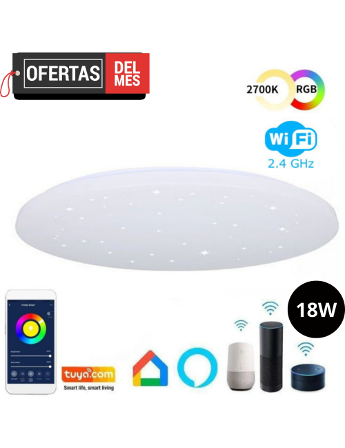 Plafón LED 18W SMART WiFi RGB+CCT - Regulable