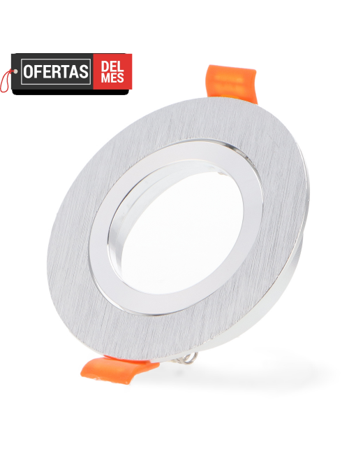 Aro Basculante Redondo Níquel para Gu10/mr16