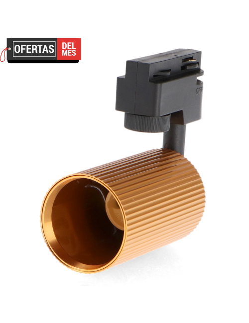 Foco Portalámparas Gu10 Para Carril Gold Light Line Monofásico