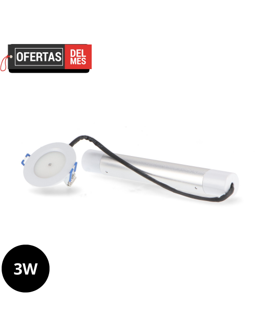 Emergencia Led 3W Rounfix Permanente / No Permanente