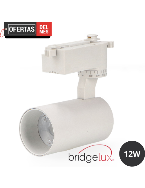 Foco Led Para Carril Blanco Berna 12W Monofásico 