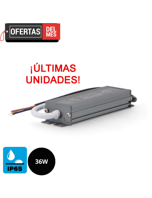 Fuente de Alimentación Para Tiras Led 36W 12Vdc Ip65