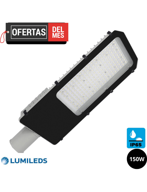 Luminaria LED 150W LUMILEDS 135lm/W Gris Alumbrado Público