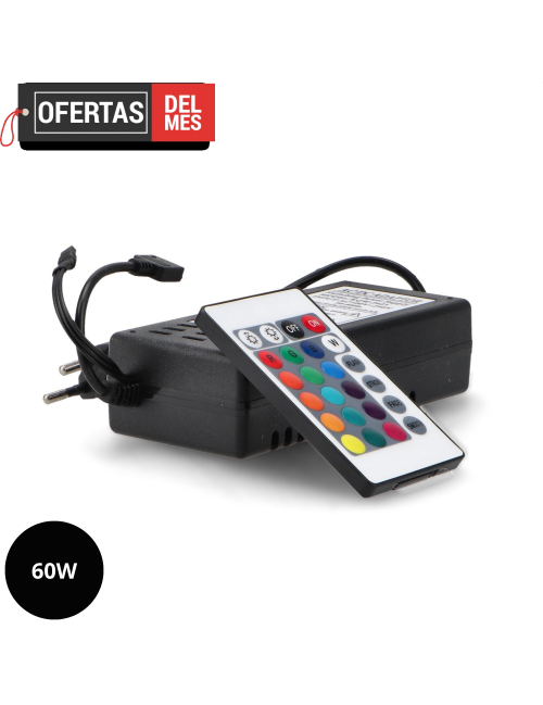 Adaptador de Corriente Para Tiras Led Rgb 60W 24Vdc
