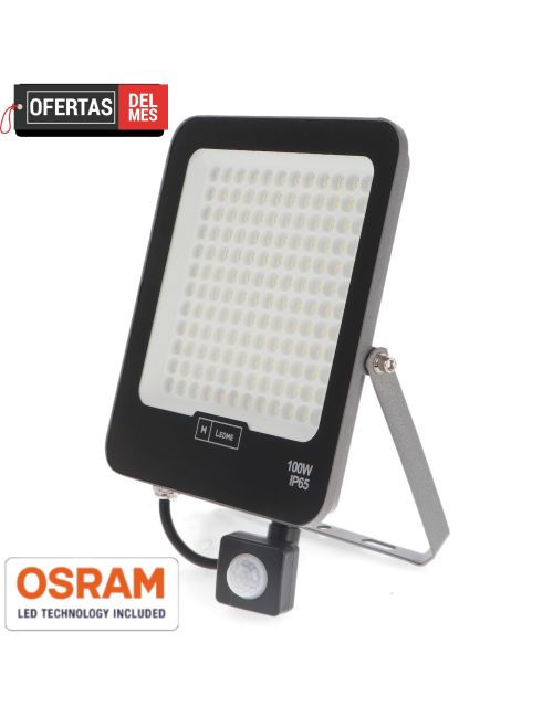 Foco Proyector Led Napoli Plus 100W Con Sensor de Movimiento