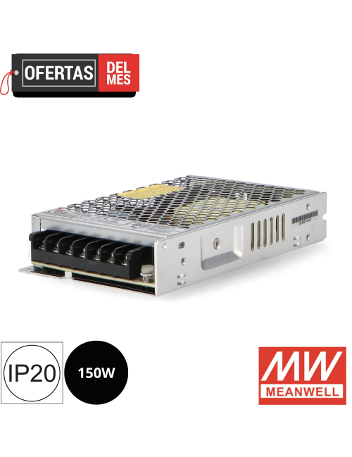 Fuentes de Alimentación Para Tiras Led Mean Well 150W 12Vdc
