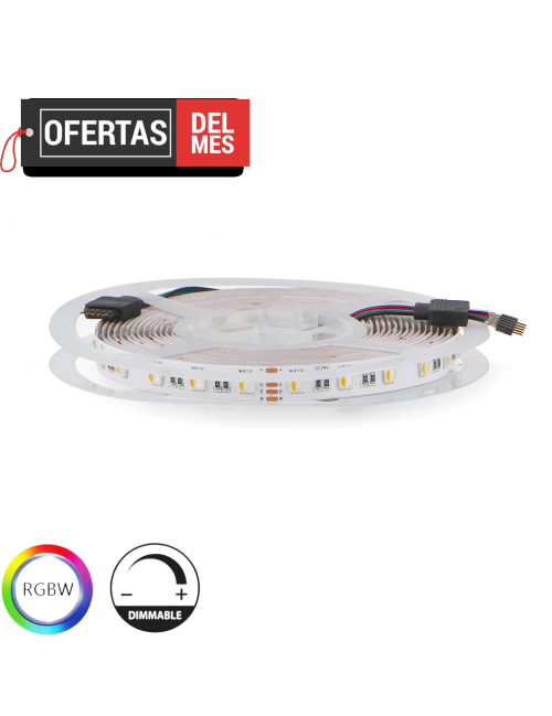 Tira Led 24V Dc Smd5050 Videny Ip20 Rgb+W(3000K) 14W/m - 5 Metros