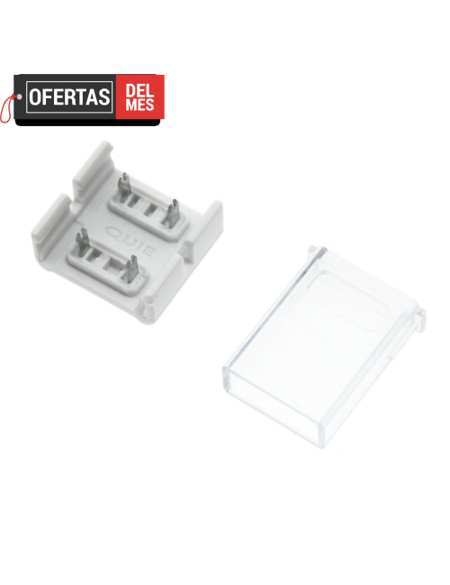 Conector Intermedio Para Tira Led Ip68 12Mm Out 10Mm In 2Pin