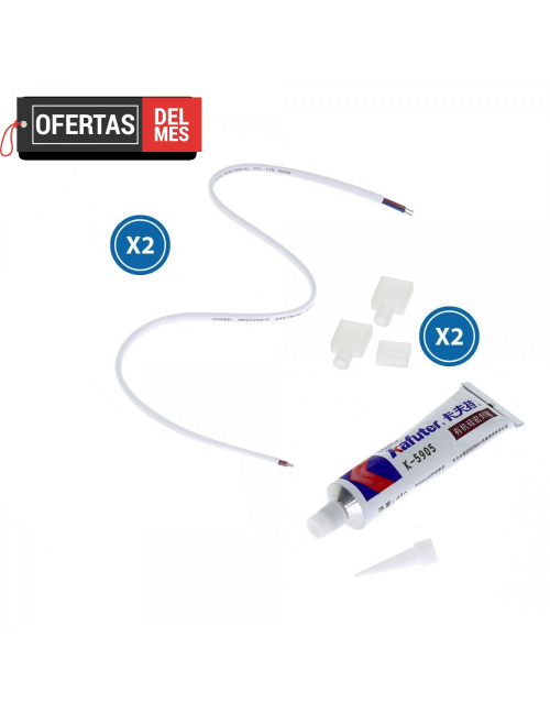 Cable Adaptador Para Tira Led 220Vac Ruzok