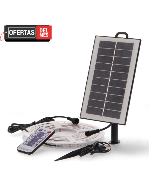 Pack Tira de Led Solar Smd2835 300L 3000K - 5 Metros