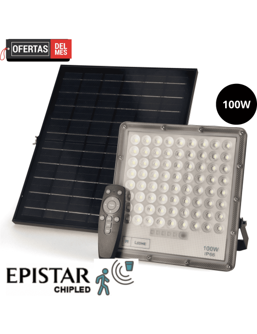 Foco Proyector Led Solar Bari 100W