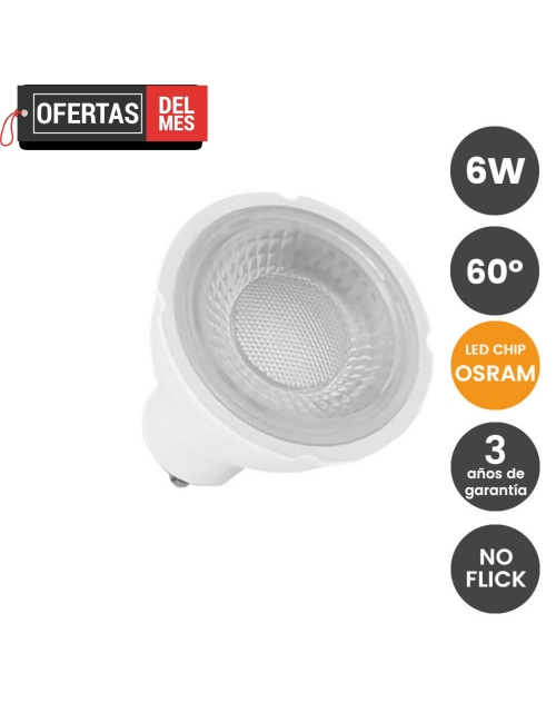 Dicroica LED 6W 60° GU10 - OSRAM CHIP