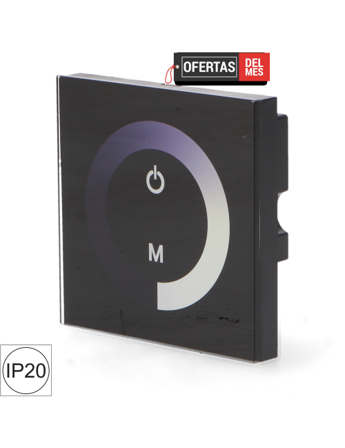 Dimmer Empotrable Táctil Monocolor Para Tiras Led 12/24V