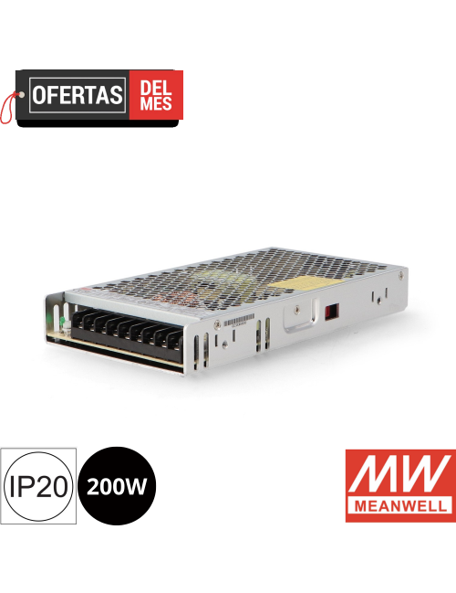 Fuentes de Alimentación Para Tiras Led Mean Well 200W 12Vdc