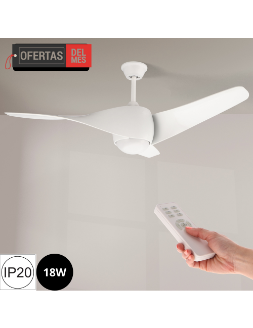 Ventilador de Techo Led Blanco Fanton
