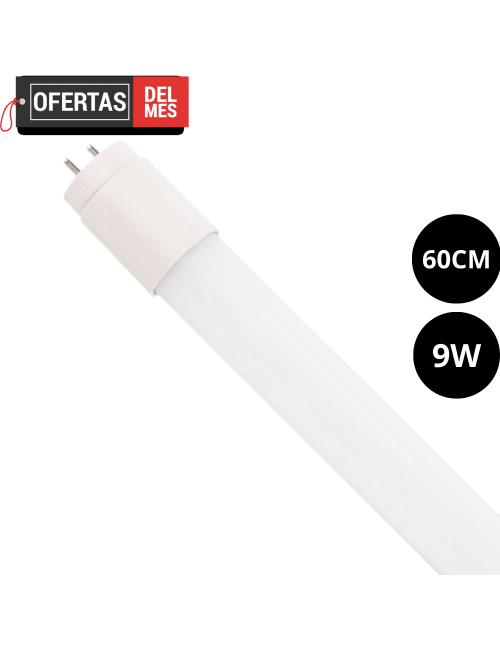 Tubo Led T8 600 Mm Stak 9W Cristal Conexión un Lateral