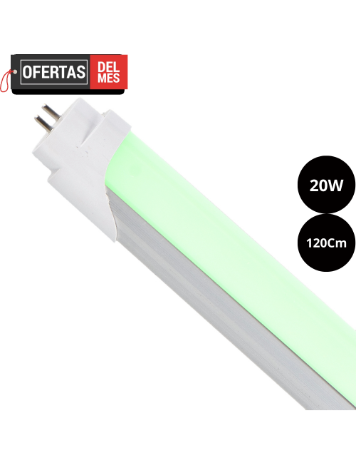Tubo de Led T8 1200 Mm Ekran 20W Verde Conexión un Lateral
