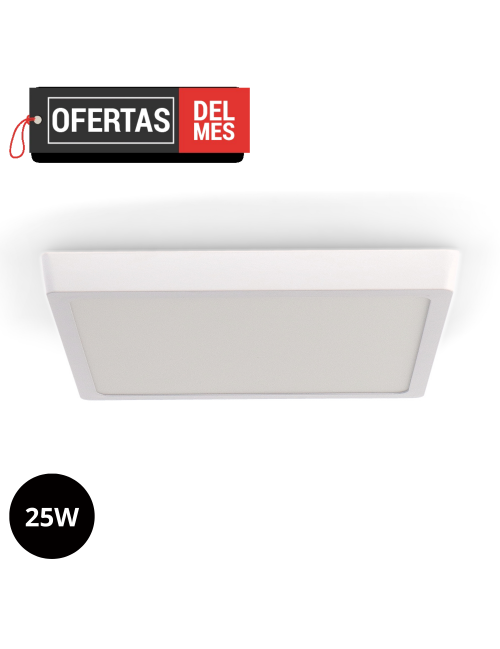 Panel de Superficie Serie Slim Cuadrado 25W