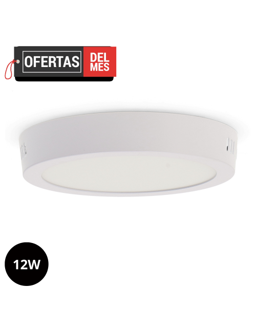 Panel de Superficie Serie Slim Circular 12W