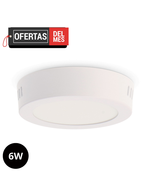 Panel de Superficie Serie Slim Circular 6W