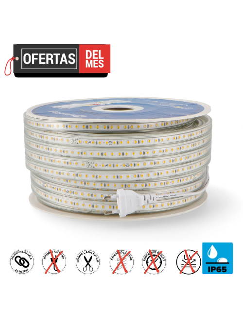 Tira de Led 220V Ac Smd2835 Fast 14,4W/m - 50 Metros