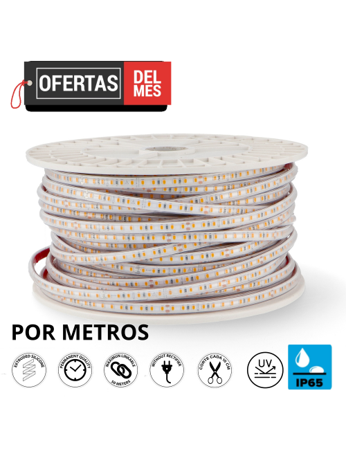 Tira de Led 220V Ac Smd2835 Prostrip 12W/m Ip65 - 50 Metros