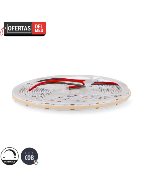 Tira Led 24V Dc Cobmaori Ip20 14W/m - 5 Metros