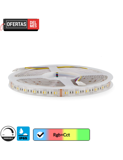 Tira Led 24V Dc Smd5050 Videny Ip65 Rgb+Cct 15W/m - 5 Metros