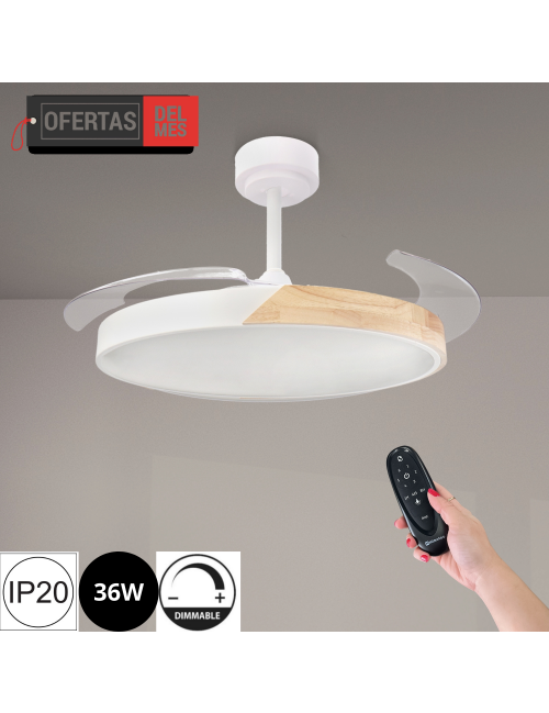 Ventilador de Techo Led Coal Nature ø108 Cm