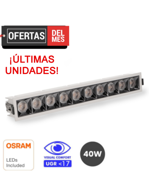 Foco Led Lineal Viena 40W (Ugr 17)