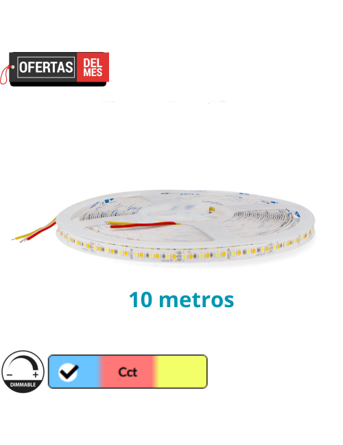 Tira Led 24V Dc Smd2835 Ziadna Ip20 Cct 12W/m - 10 Metros