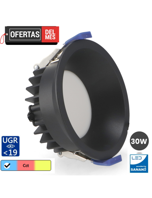 Downlight Led Black Luxtar 30W CCT