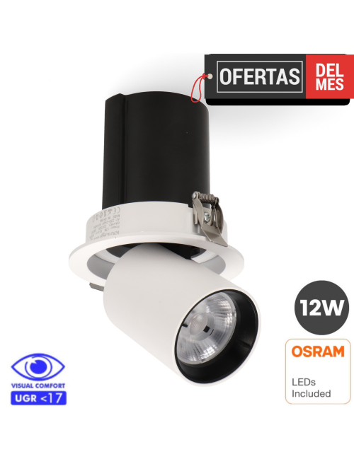 Foco Led Orientable Tube Round 12W