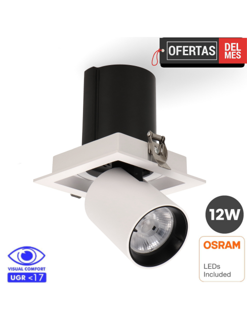 Foco Led Orientable Tube Square 12W