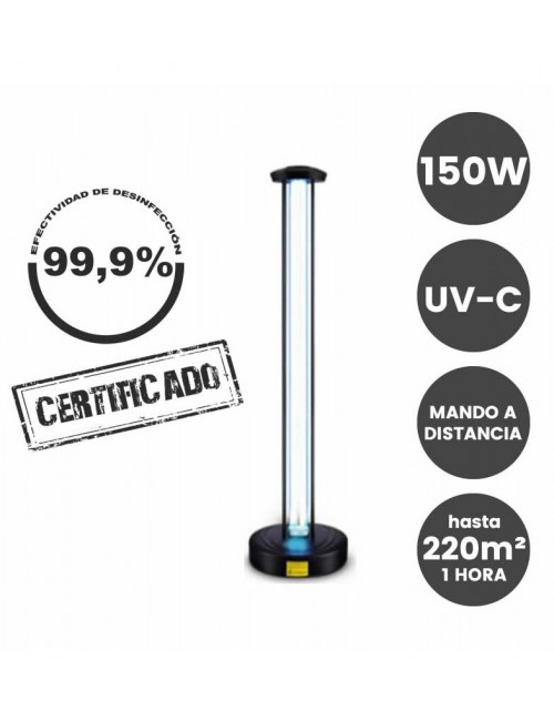 Lámpara Desinfección Ultravioleta UV-C 150m2 150W