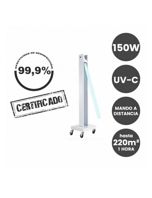 Lámpara Desinfección Ultravioleta UV-C 220m2 150W