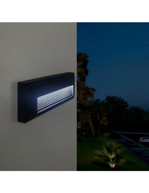Baliza LED Negro 6W IP65 - Superficie - CCT Color Seleccionable