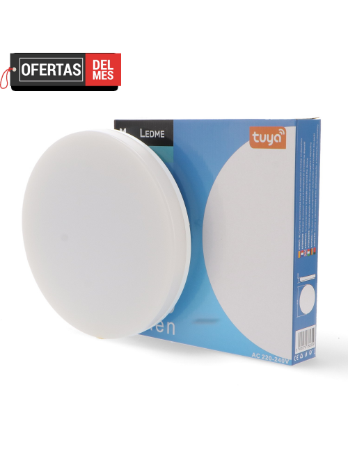 Plafón Led Smarthome Rainbow 24W Ip54 Wifi App Cct