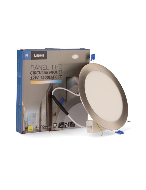 Panel Led Circular Níquel 12W Cct