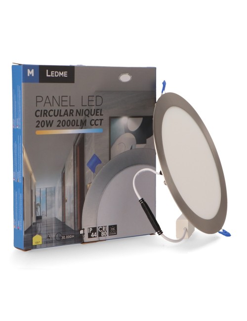 Panel Led Circular Níquel 20W Cct