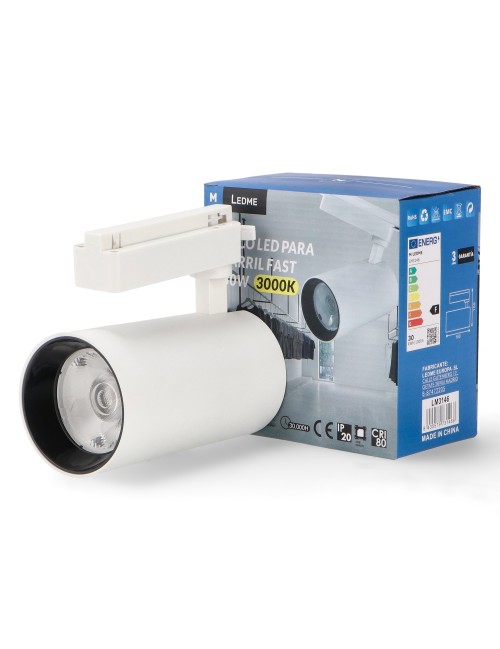 Foco Led Para Carril Fast Blanco 30W Monofásico