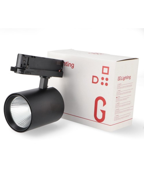 Foco Led Para Carril Black Air 30W Trifásico No Flicker