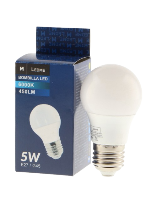 Bombilla Led E27 G45 5W