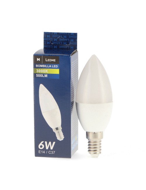Bombilla Led C37 E14 6W