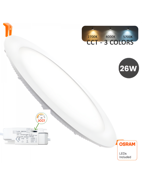 Downlight LED Circular 26W OSRAM CHIP Color Seleccionable
