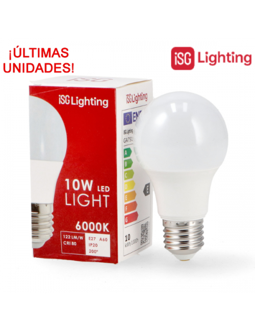 Bombilla Led E27 A60 10W
