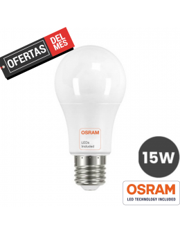 Bombilla LED 15W E27 A60 180º - OSRAM CHIP