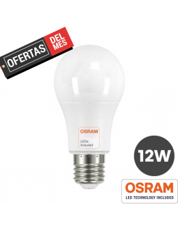 Bombilla LED 12W E27 A60 180º - OSRAM CHIP