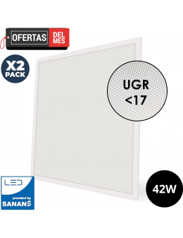 Panel Led Serie Bure 60X60 Cm 42W No Flicker Driver Philips