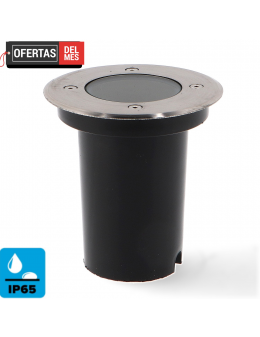 Foco Empotrable Gubbet Para Suelo Ip67 Circular Con Casquillo Gu10